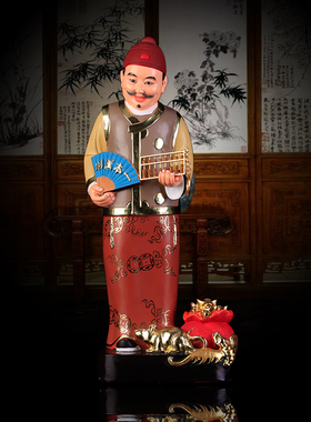 财神爷神像招财装饰工艺品摆件