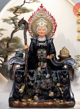 东北黑妈妈奶奶神像树脂供奉摆件
