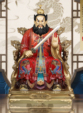 铜张天师神像道家供奉祖师爷