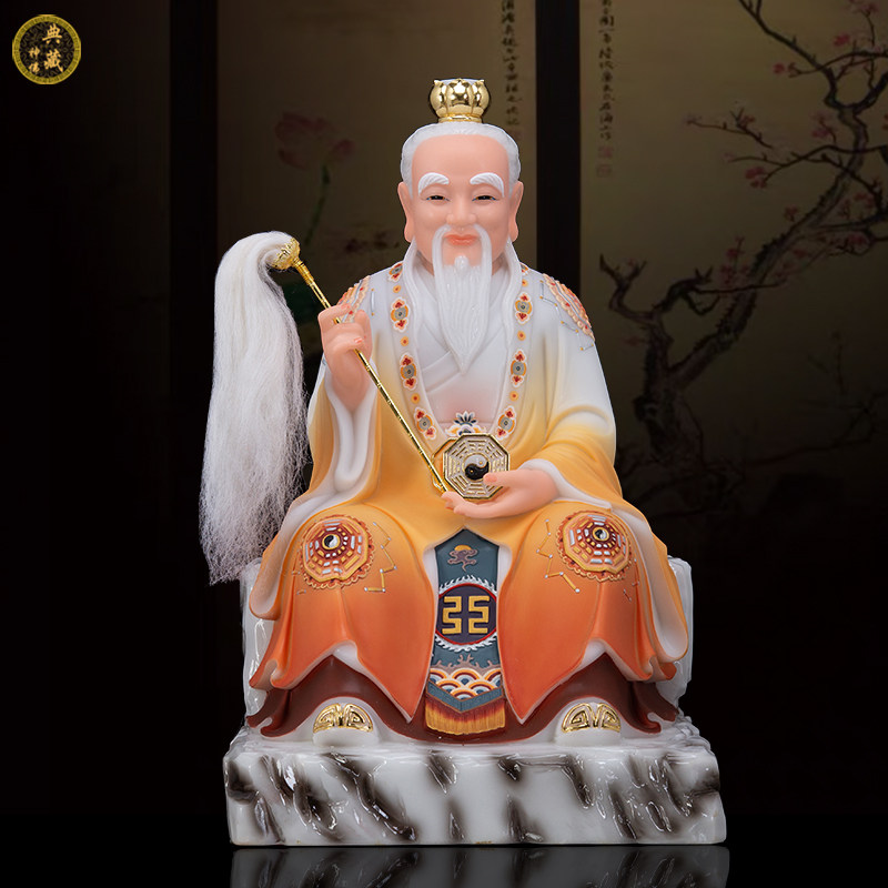 神像居家供奉镇宅鸿钧道人汉白玉