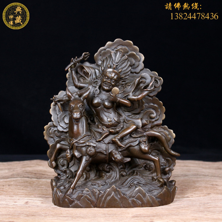 吉祥天母扎卡热贡格萨尔王护法像