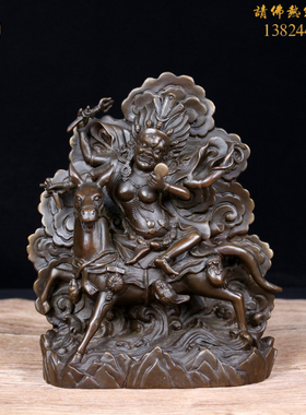 吉祥天母扎卡热贡格萨尔王护法像