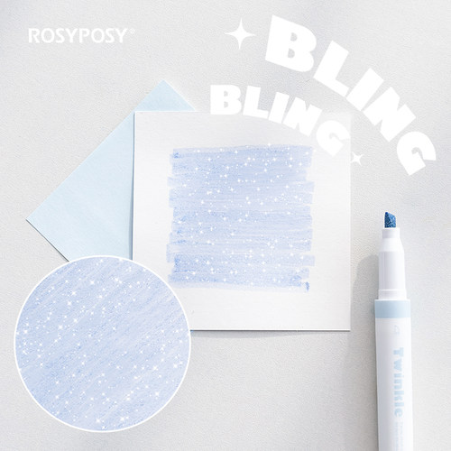 本小姐闪闪荧光笔彩色手帐笔