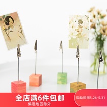 This young lady fresh simple log message folder small desktop reminder note folder lovely creative photo folder