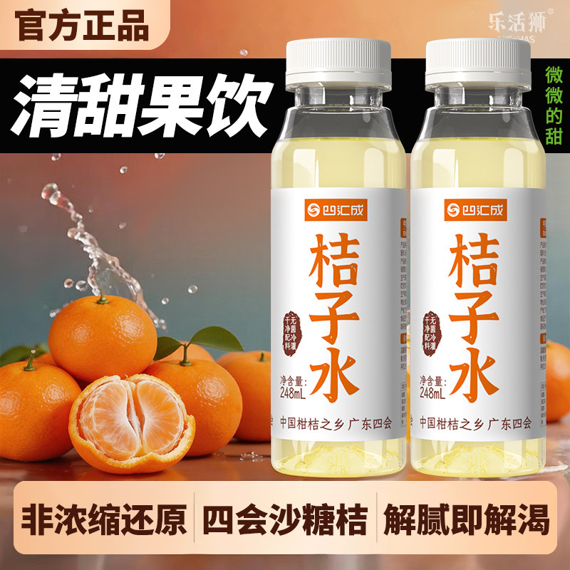 正宗广东四会桔子水解渴水果清淡饮品广味北冰解腻橘子水饮微微甜
