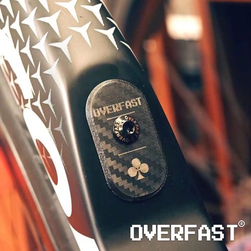梅花Y1RS 公路车水壶架 升级 OVERFAST碳纤维电池仓盖 减重80g