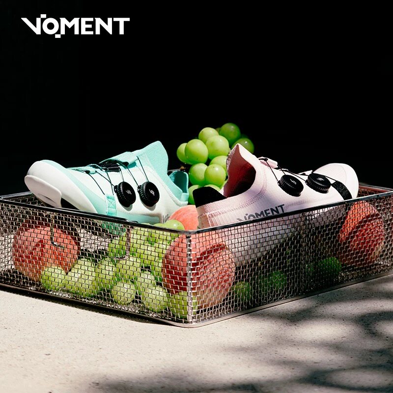 VOMENT骑行锁鞋 双旋钮TPU绑带透气舒适编织款公路自行车骑行鞋
