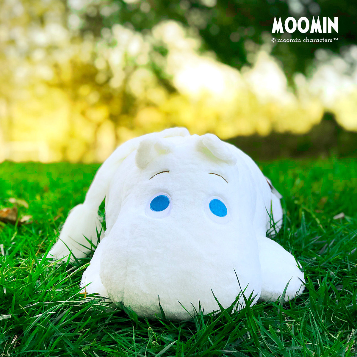 姆明moomin官方 细毛绒趴趴姆明公仔抱枕 日本sekiguchi进口包邮