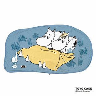 姆明冷感空调毯 接触凉凉小盖毯夏凉被薄毯轻薄透气 可机洗午睡毯