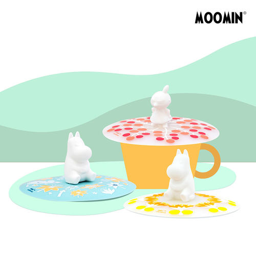 Moomin食品级硅胶杯盖，柔软防尘