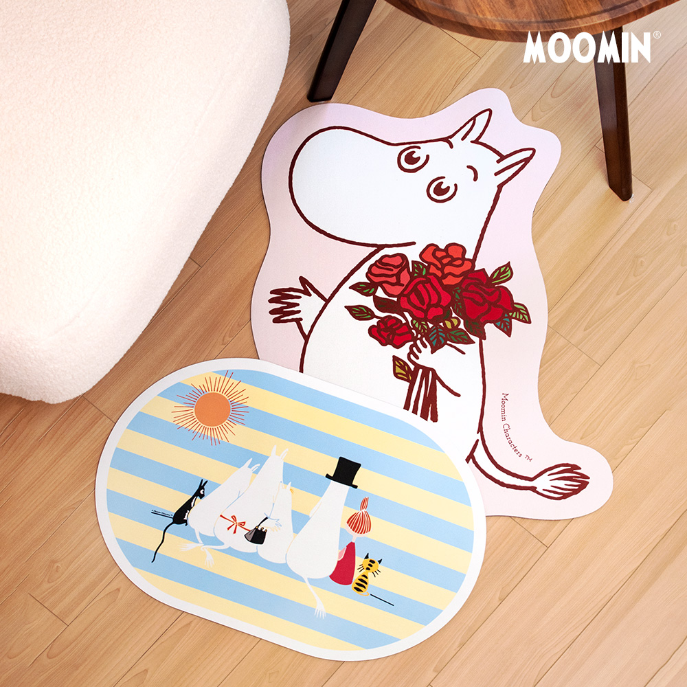 姆明可爱浴室防滑吸水柔软脚垫