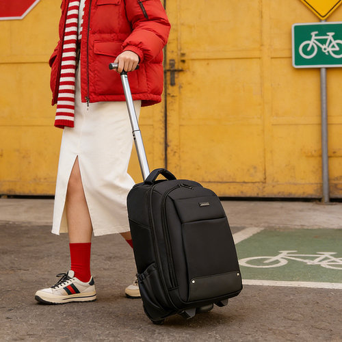 18寸大容量双肩拉杆包