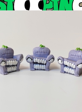 现货正版散货MRBEAST Lab 野兽实验室迷你怪物沙发马桶公仔摆件