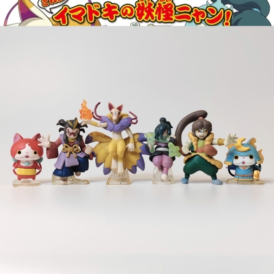 现货 正版散货 妖怪手表 拳师猫吸血猫九尾狐扭蛋摆件挂件