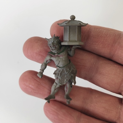 正版散货 海洋堂 日本扭蛋 佛像立体图录4世界篇 朽木天灯鬼摆件