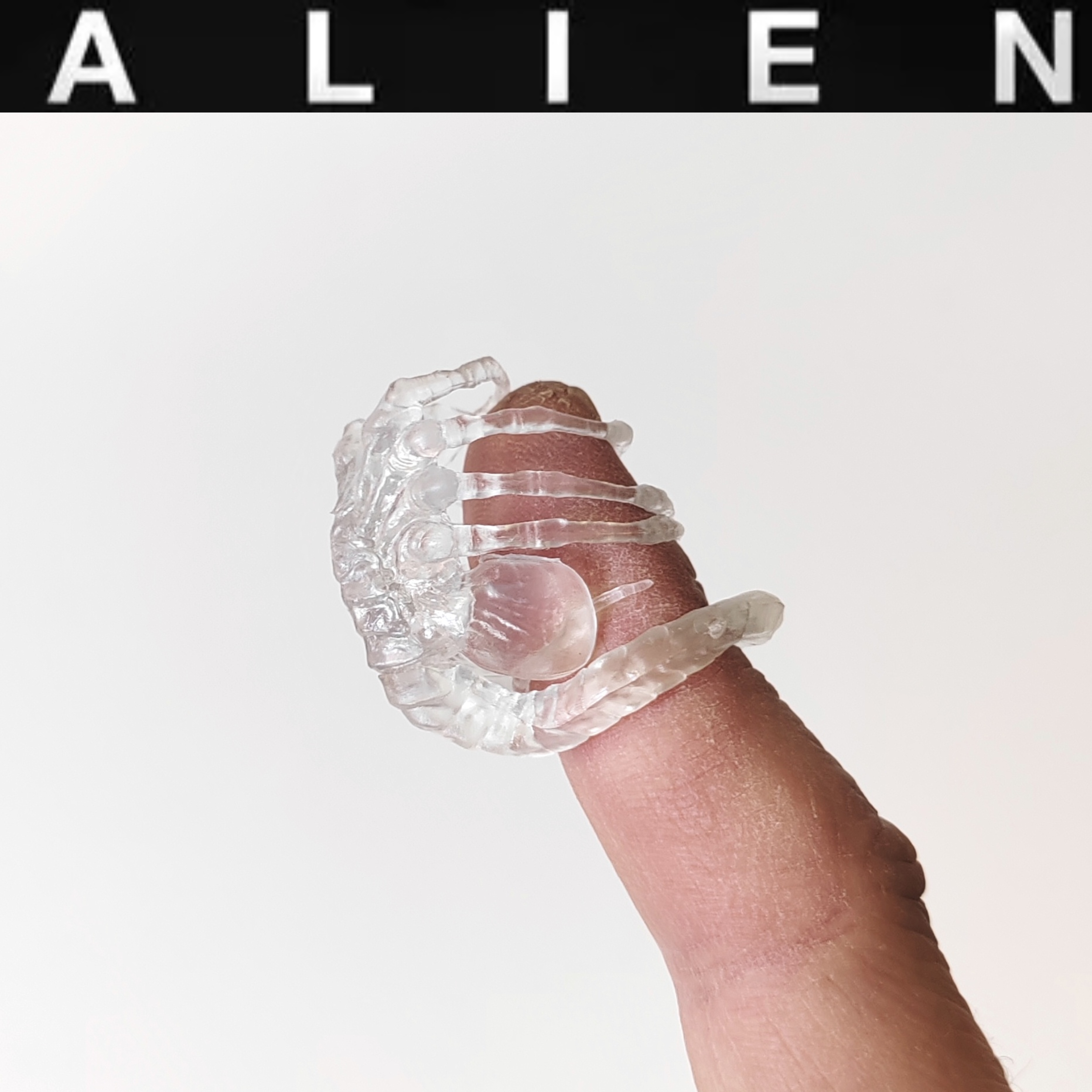 现货正版散货异形大战铁血战士抱脸虫透明版1/12人偶手办模型配件