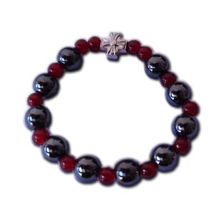 玫瑰念珠手链情书赤铁矿小众轻奢优雅低调感玫瑰经手持念珠手链