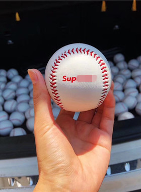 包邮sup潮牌棒球潮流运动纯手工缝制实心皮面棒球可实战收藏