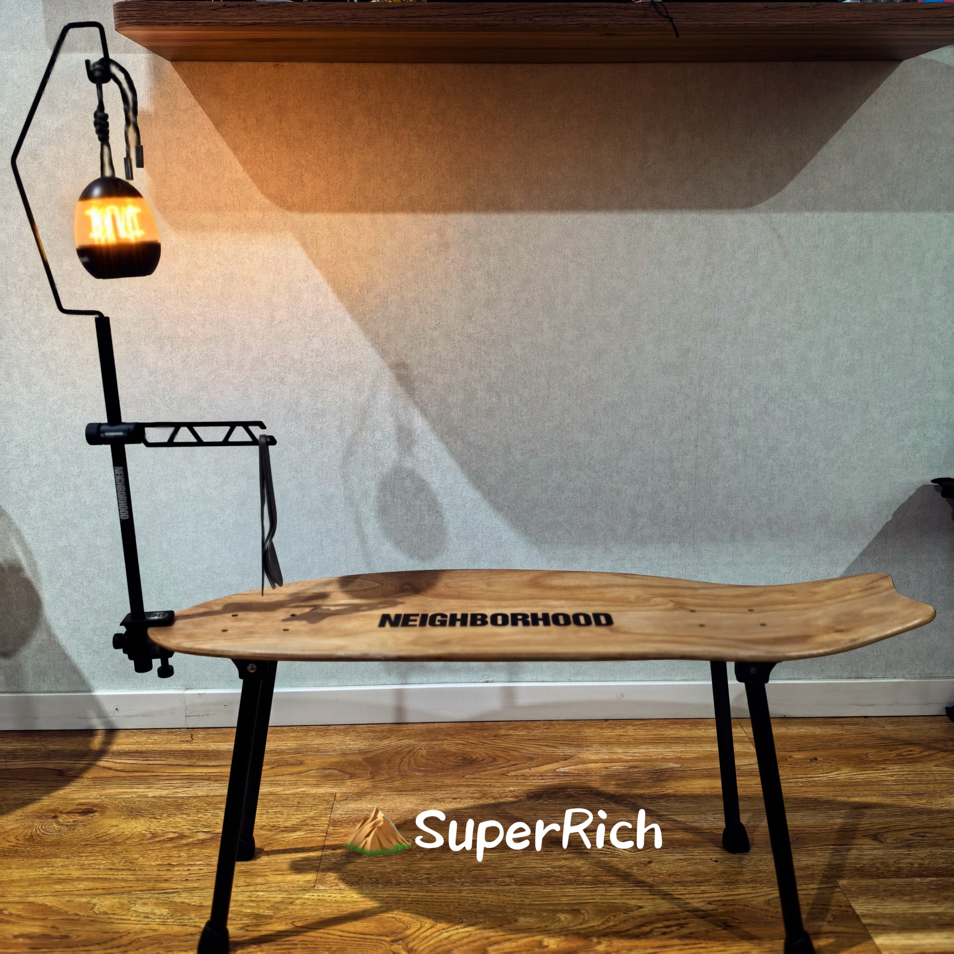 包邮NBHD户外露营折叠桌便携易收纳野营装备茶桌灯架滑板桌陆冲板