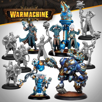 钢铁国度席格纳Warmachine: Cygnar Storm Forge Command Cadre