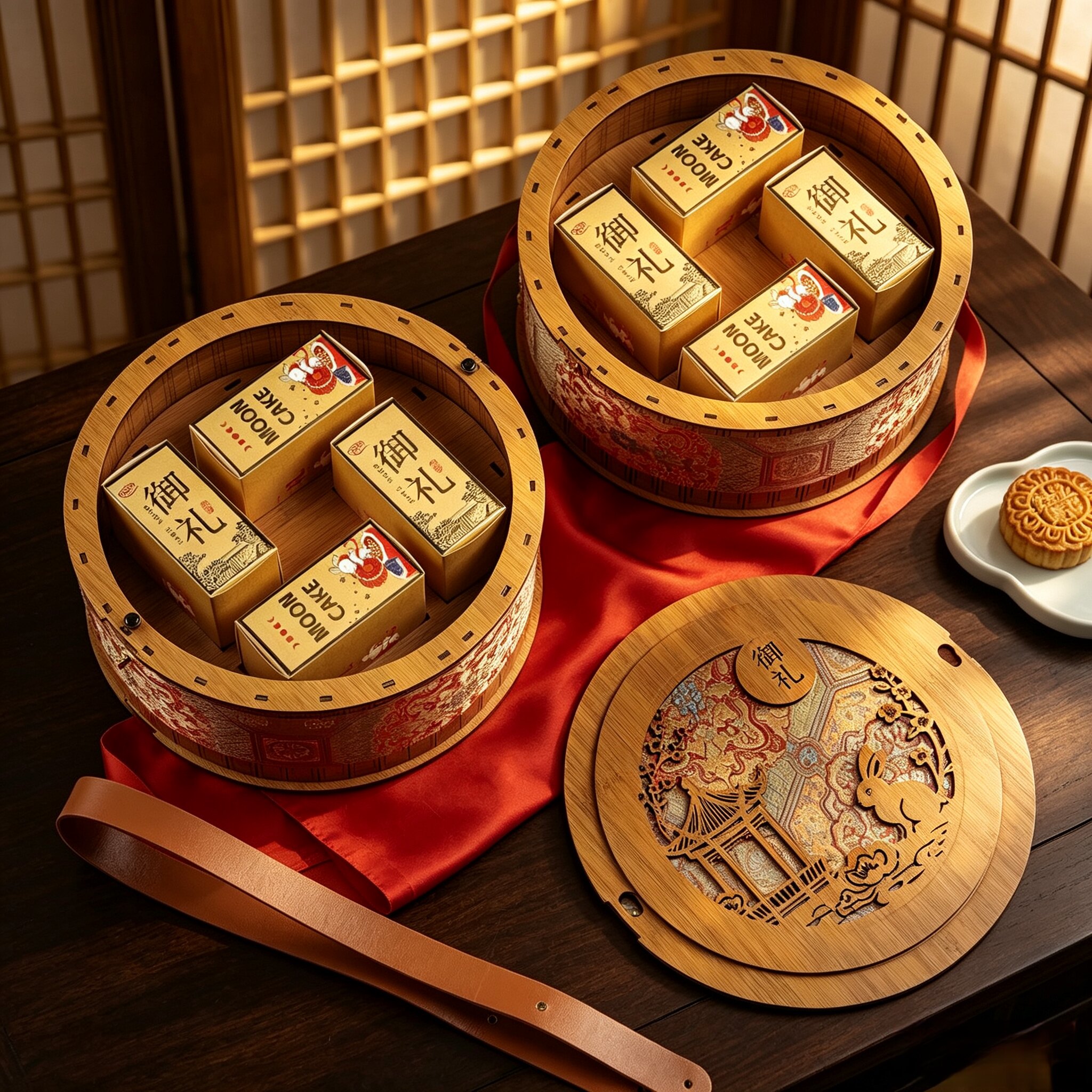 月饼包装礼盒空盒8粒/10粒复古