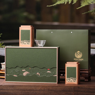 新款日照绿茶礼盒包装盒崂山绿茶半斤装通用春茶礼品盒空盒子定制