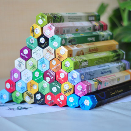 进口正品Flute印度香香薰线香檀香花香家用室内卫生间持久除臭