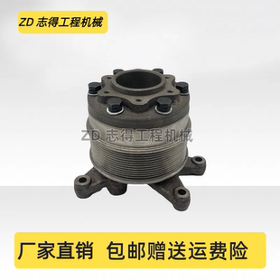 卡特E320D 323D帕金斯C6.4电喷发动机改小风扇皮带轮总成挖机配件