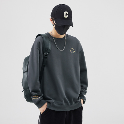 秋冬宽松潮牌笑脸卫衣男