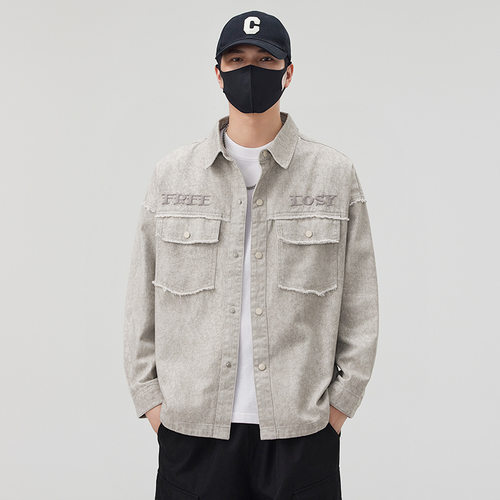春季新款潮牌工装夹克外套