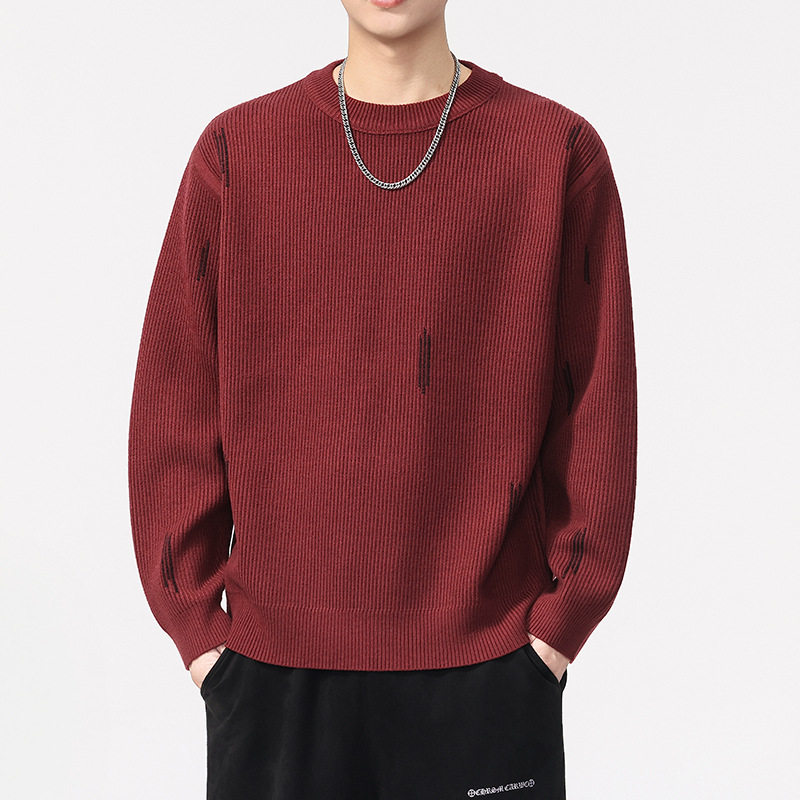 秋冬保暖美式复古男士毛衣