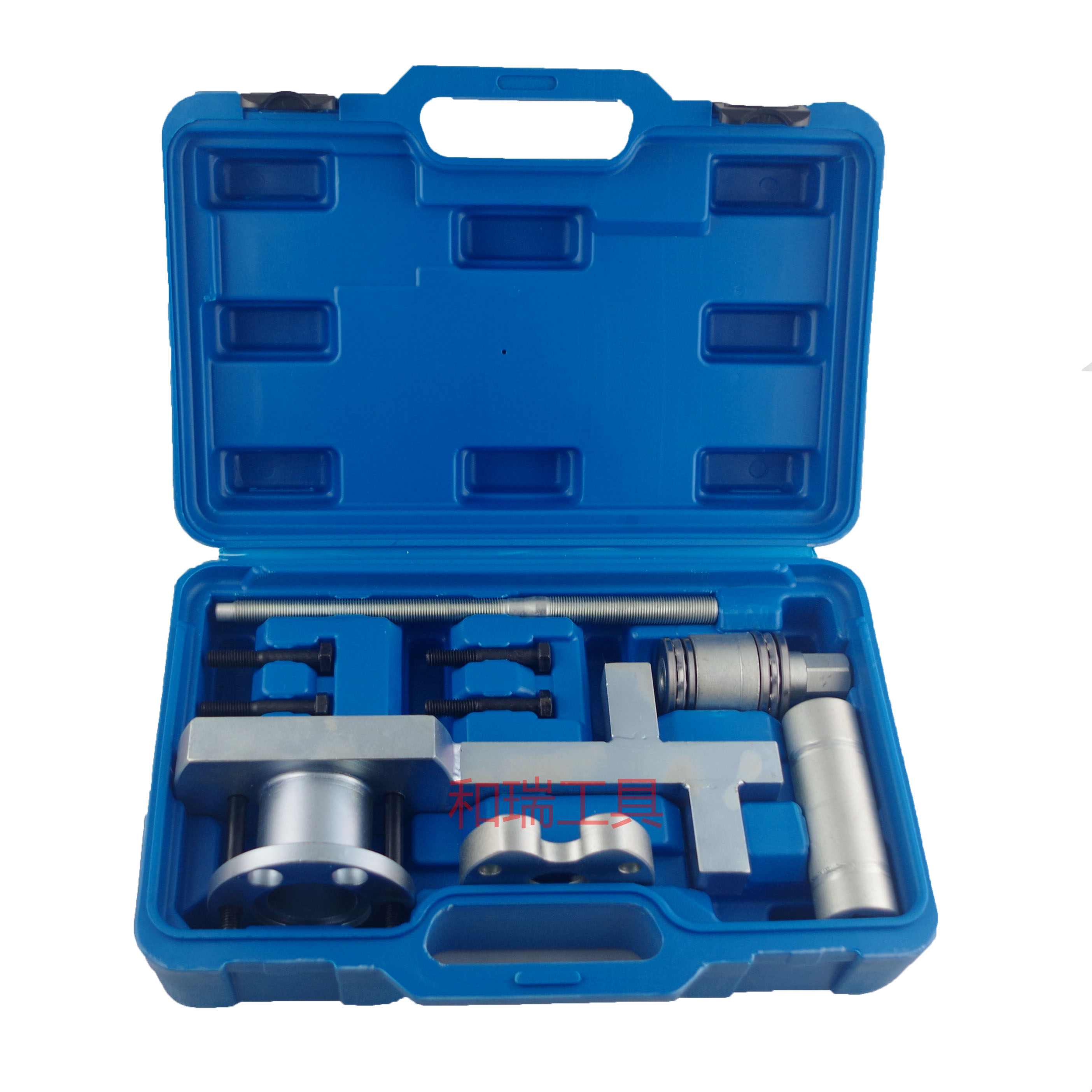 路虎捷豹3.0T曲轴皮带盘拉马皮带轮拆卸专用揽胜5.0曲轴固定工具