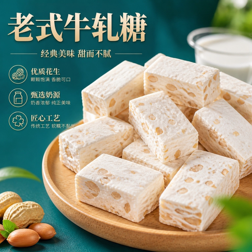 台湾手工牛轧糖花生喜糖批发
