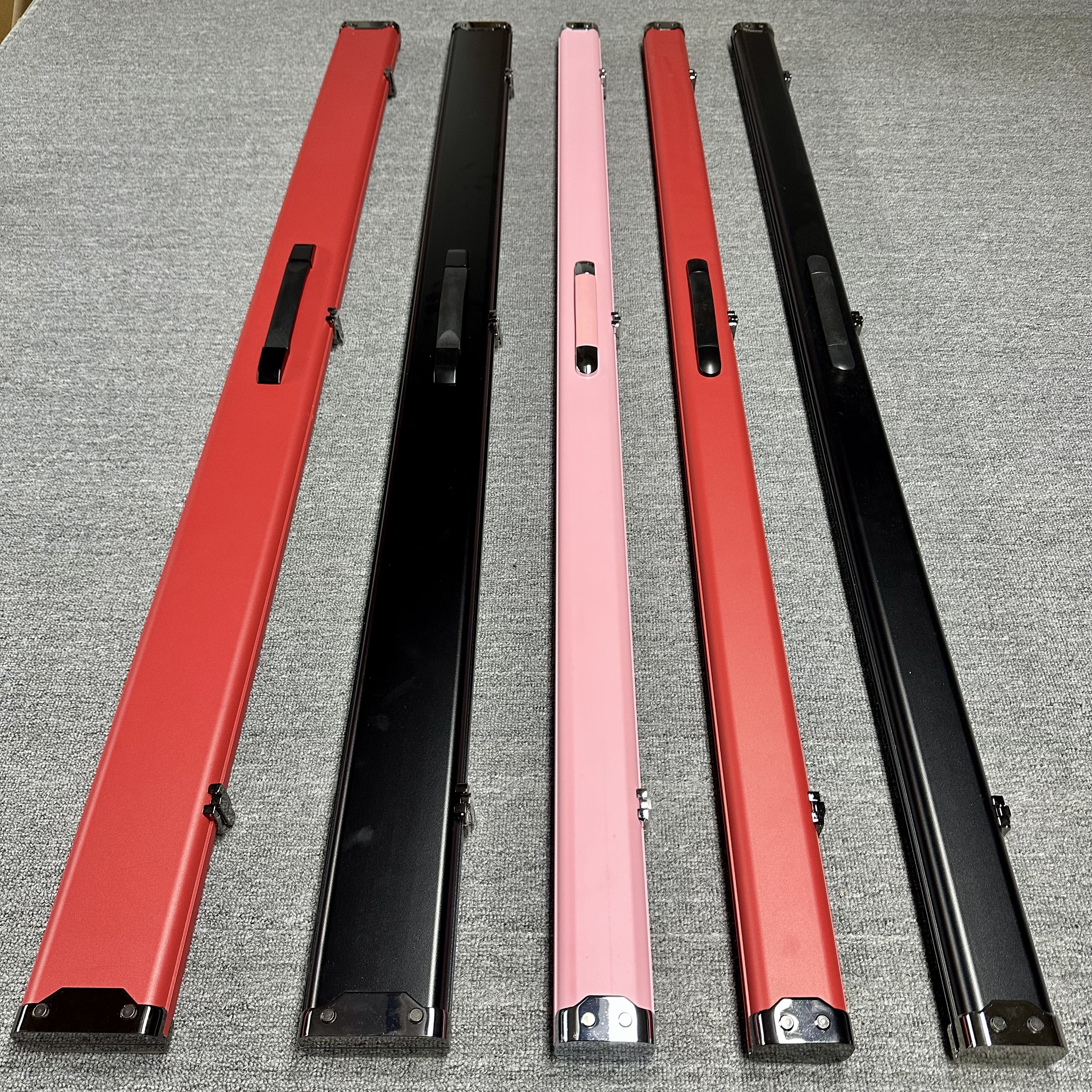 铝合金台球杆盒三槽通杆杆盒两槽一体球杆盒斯诺克球杆杆盒通用