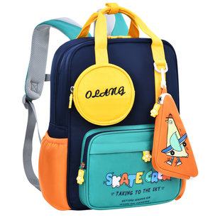 超轻护脊儿童小学生书包男孩男童女孩女童一二三年级1帅气3轻便软