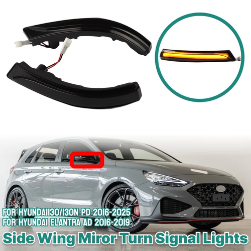 适用于现代 For Hyundai i30 Elantra 领动 方向灯 后视镜流水灯