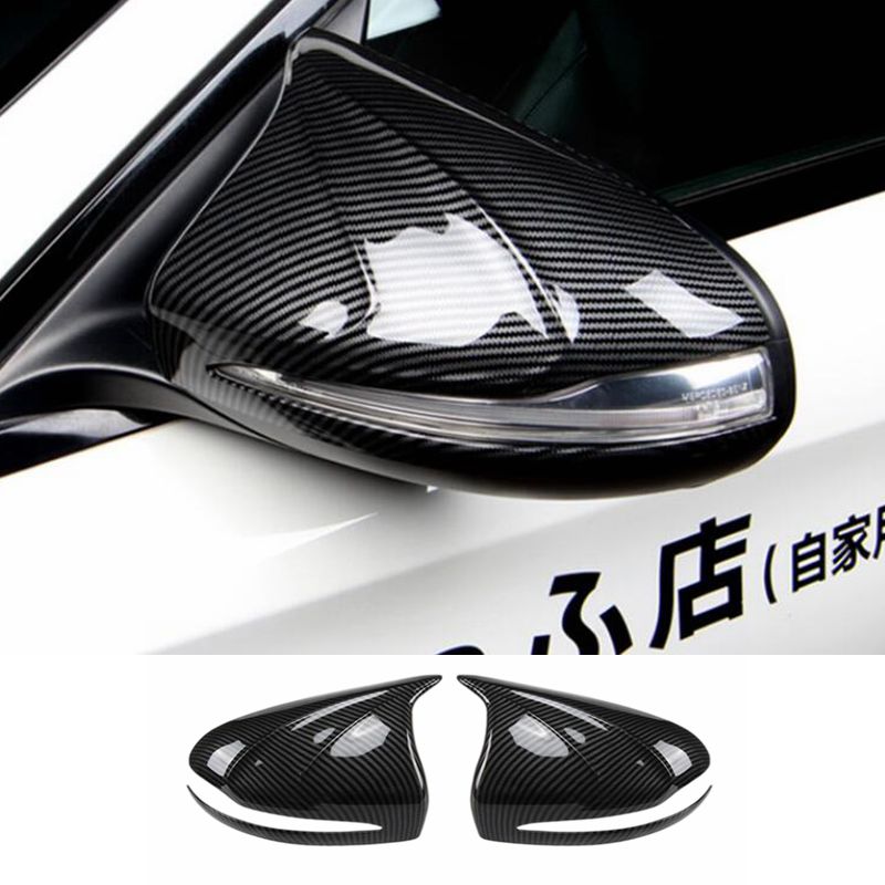奔驰新C级C200L C180L GLC260碳纤维倒车后视镜罩镜盖 C260L改装