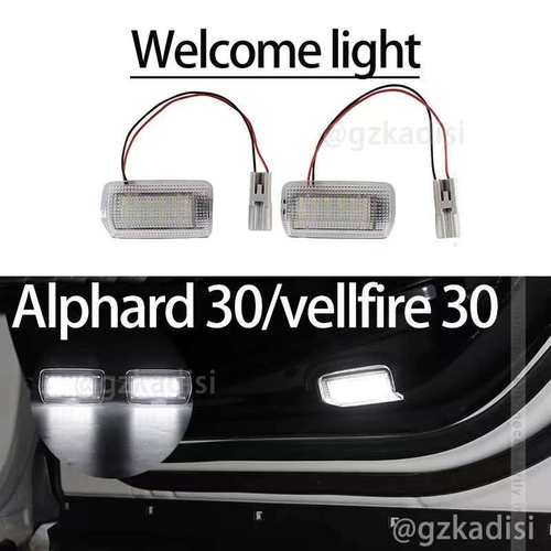适用丰田埃尔法Alphard VELLFIRE 20系30系LED门灯 迎宾灯 照地灯