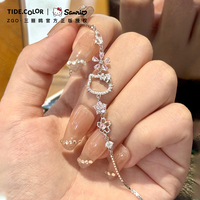 Tidecolor女925純銀凱蒂貓手鏈