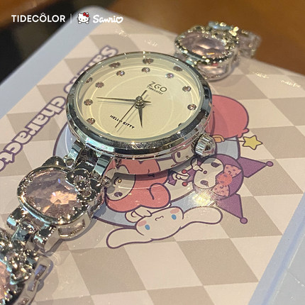 hellokitty正版水钻手表女2026新款初高中学生三丽鸥女生生日礼物