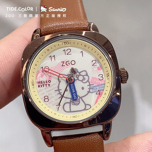 Tidecolor凯蒂猫复古手表女生