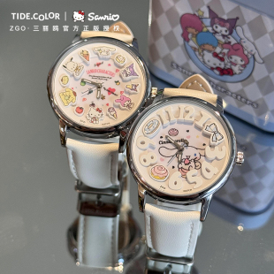 hellokitty女孩生日礼物 初中高中学生儿童手表 三丽鸥可爱电子表