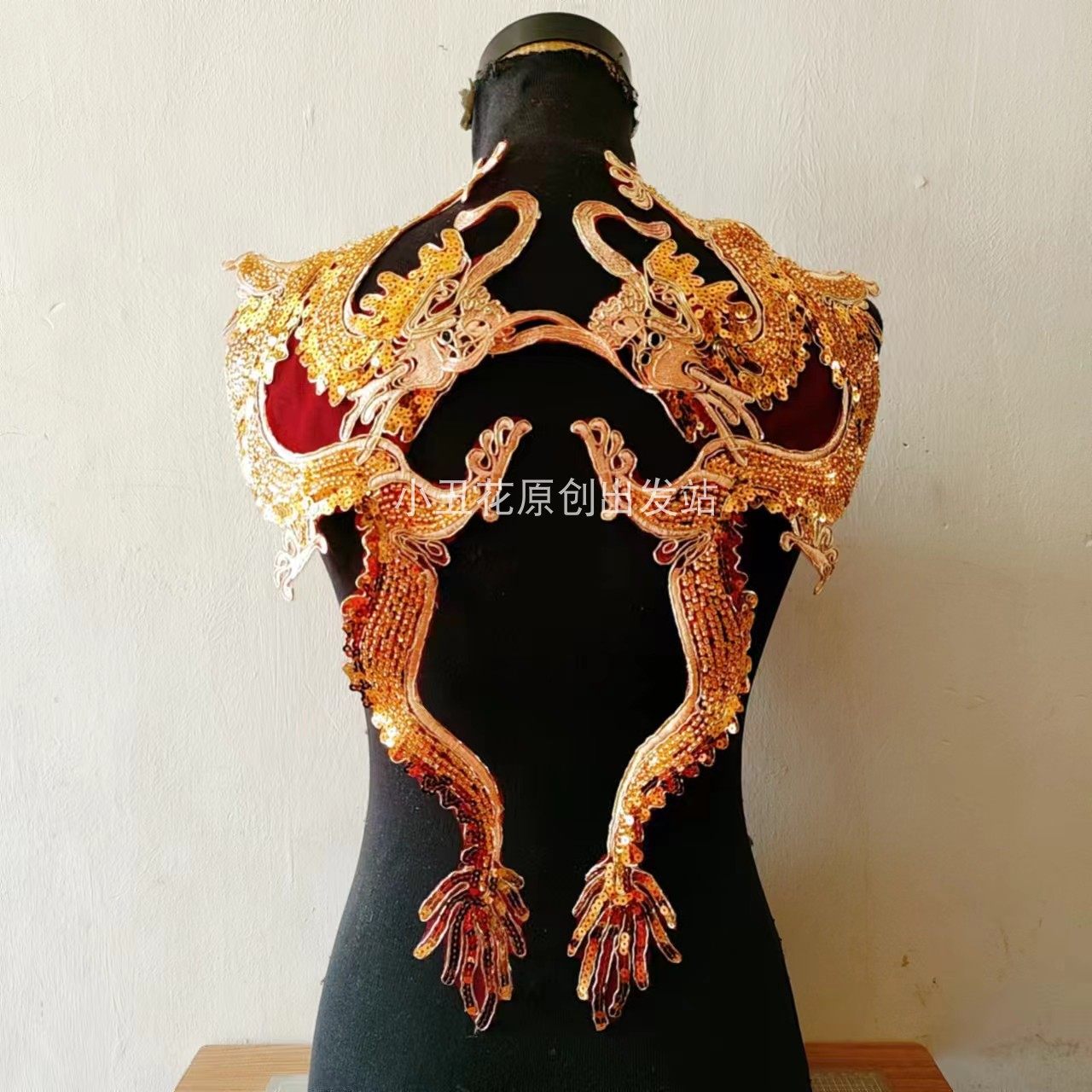 珠绣龙重工法式花贴亮片绣刺绣 装饰衣服服装辅料手工蕾丝DIY