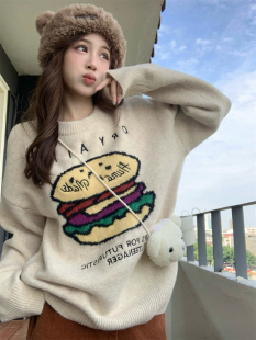 秋冬慵懒风套头内搭毛衣女款2025新款加厚韩系软糯宽松针织衫上衣