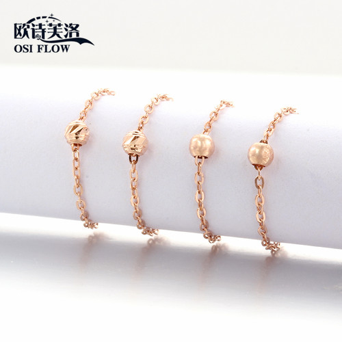 正品纯14k金俄罗斯585女结婚指环