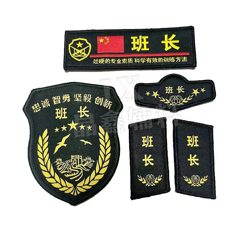 教官臂章胸章领章套件定做学校学生军训户外团体培训团建拓展训练