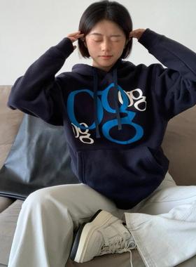 WebSurfGroup冲冲冲卫衣发泡印花美式复古加绒宽松男女情侣帽衫