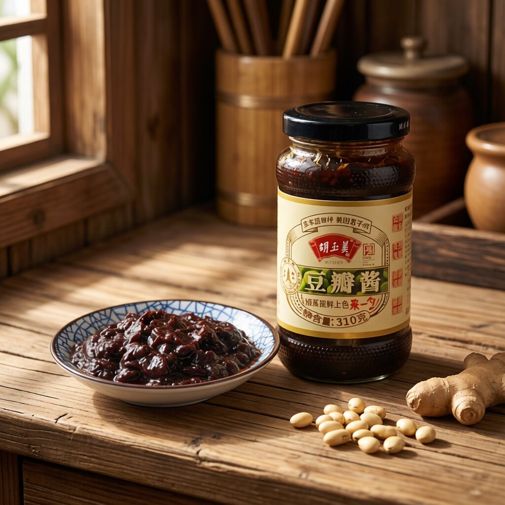 正品安庆胡玉美豆瓣酱310g*1瓶蚕豆酱黑豆酱红烧胡玉美豆瓣酱豆酱