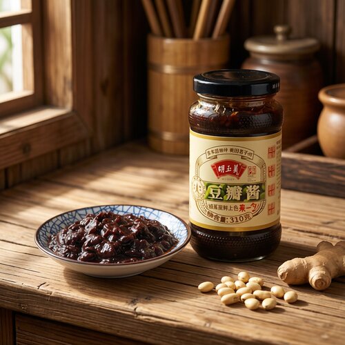 正品安庆胡玉美310g豆瓣酱微微辣