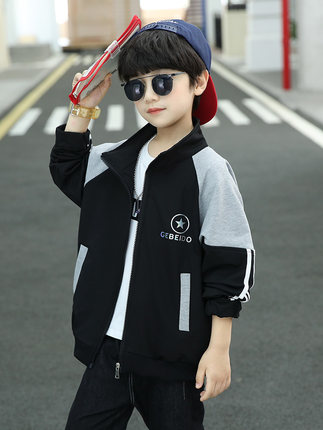 男童外套春装2026年新款洋气衣服儿童中大童棒球服上衣春秋款童装